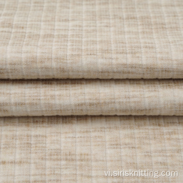 Melange Poly Viscose Span Double Knit với Sueded